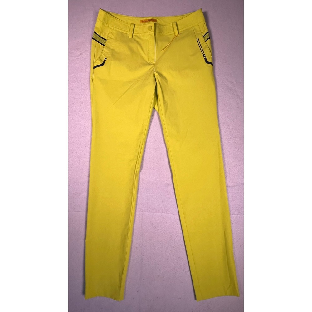 Louis Castel Golf Pants Womens 67cm Yellow/Excellent